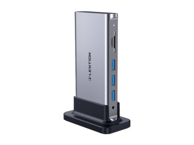 Lention docking station AV USB-C gray