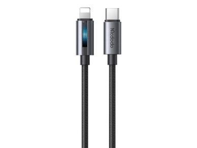 Mcdodo CA-5710 USB-C to Lightning cable with 36W flashing light 1.2m (black)