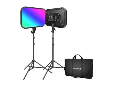 Kit Neewer RGB168 RGB LED, duas lmpadas 60W 2500-8500K