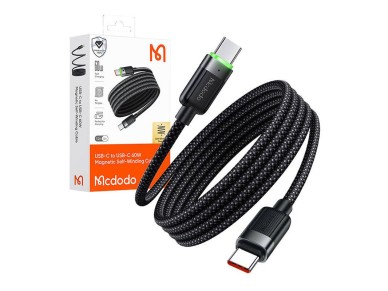 Cable USB-C a USB-C Mcdodo CCA-2000, 60 W, autoenrollable, 1,2 m