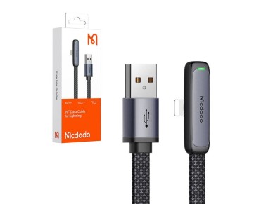 Mcdodo CA-2791 USB to lightning angle cable, 1.8m (black)