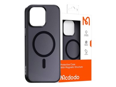 Capa magntica McDodo para iPhone 15 Pro Max (preta)