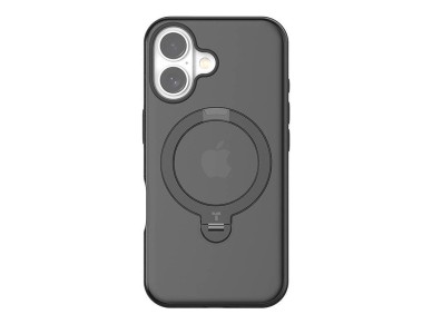 Funda Torras Ostand Spin para iPhone 16 Plus (negra)