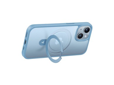 Torras phone case Ostand Matte for iPhone 15 (navy blue)