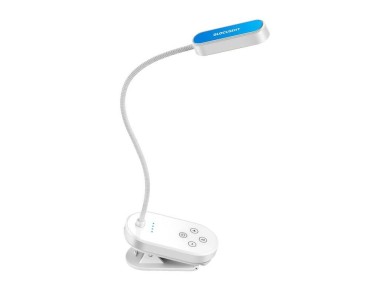 Mini linterna inalmbrica Glocusent GLCSNTBL005 con clip, color blanco