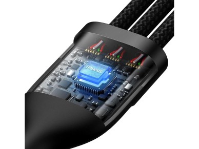 Baseus Flash Series II USB Type C / USB Type A cable - USB Type C / Lightning / micro USB 100 W 1.2 