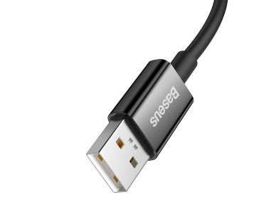 Cabo USB-A para USB-C SUPERVOOC da srie Superior da Baseus 65 W, 1 m, preto