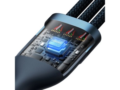 Baseus Flash Series Ⅱ 3in1 Fast Charging Cable USB-A to USB-C / Micro-USB / Lightning 66W 480M