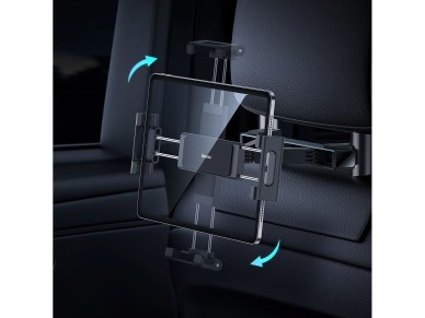 Baseus JoyRide Pro headrest car phone/tablet holder black