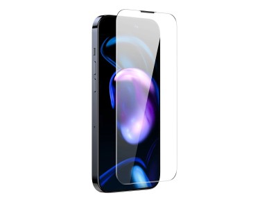 Baseus Full Screen Tempered Glass for iPhone 14 Pro with Speaker Cover 0.3mm + Mounting Frame