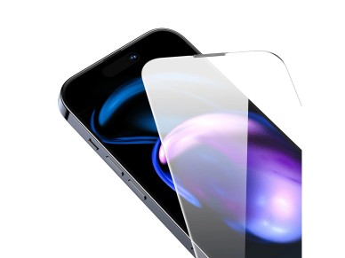 Baseus Full Screen Tempered Glass for iPhone 14 Pro with Speaker Cover 0.3mm + Mounting Frame