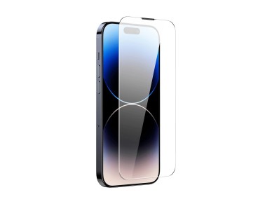 Baseus Full Screen Tempered Glass for iPhone 14 Pro Max with Speaker Cover 0.4mm + Mounting Kit
