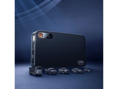 Carregador porttil para carro 1200A Baseus Super Energy Pro+ - Preto