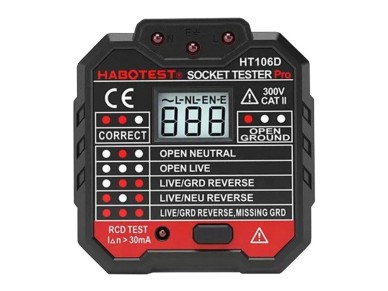 Socket tester with digital display Habotest HT106D