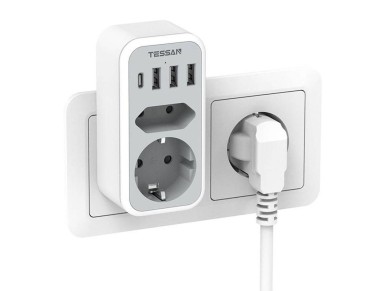 Toma de corriente Tessan TS-328-DE