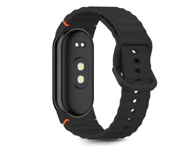 Pulseira esportiva de silicone Tech-Protect para Xiaomi Smart Band 8/9/10/NFC - Preta