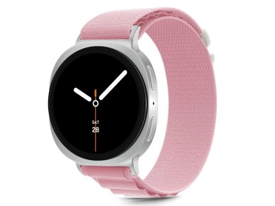 Tech-Protect Nylon Stripe Strap for Samsung Galaxy Watch 40/44/46 mm - Pink