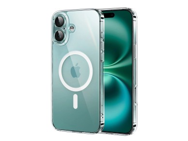 Funda magntica Ugreen Classy Clear para iPhone 16 Plus - Transparente