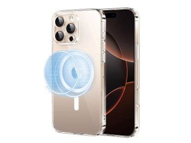 Funda magntica transparente Ugreen Classy con MagSafe para iPhone 16 Pro - Transparente