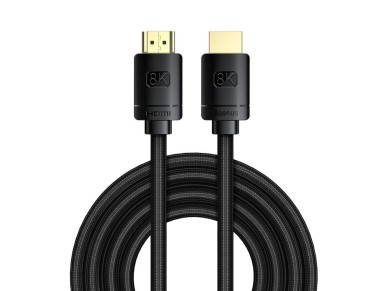 Baseus HDMI 2.1 Cable 8K 60 Hz 48 Gbps / 4K 120 Hz / 2K 144 Hz 3D eARC QMS Dynamic HDR VRR ALLM 3 m 