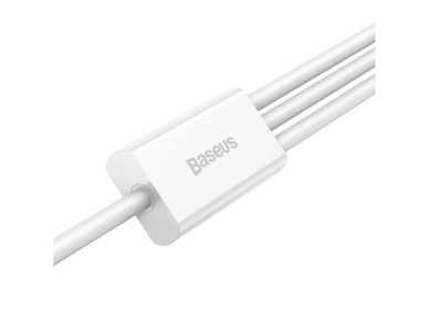 Baseus Superior 3in1 USB Cable - Lightning / USB Type C / Micro USB 3.5 A 1.5 m White (CAMLTYS-02)