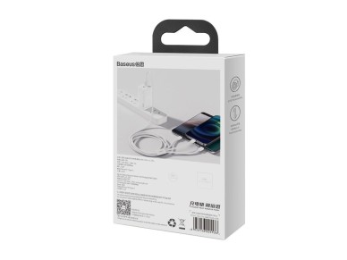 Baseus Superior 3in1 USB Cable - Lightning / USB Type C / Micro USB 3.5 A 1.5 m White (CAMLTYS-02)