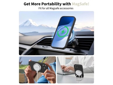 Funda de silicona MagSafe Tech-Protect para iPhone 17 - Negra