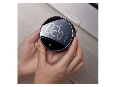 Baseus Heyo temporizador rotativo temporizador electrnico temporizador negro (ACDJS-01)