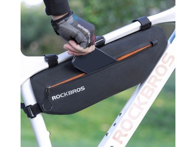 Bolsa de bicicleta Rockbros AS-043 com velcro 3l - preta