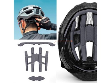 Capacete de bicicleta Rockbros ZK-013TI universal tamanho 55-60 cm - cinza