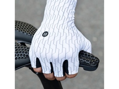 Luvas de Ciclismo de Estrada Rockbros Tamanho: P - Preto e Branco