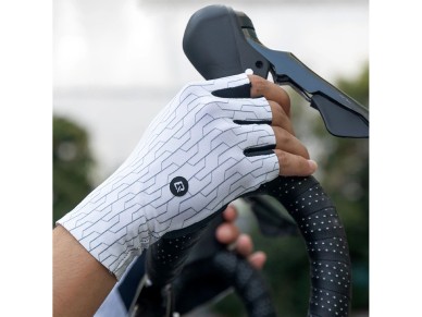 Luvas de Ciclismo de Estrada Rockbros Tamanho: P - Preto e Branco