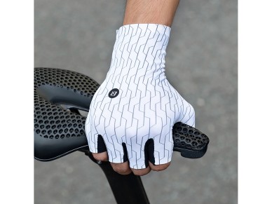 Luvas de Ciclismo de Estrada Rockbros Tamanho: P - Preto e Branco