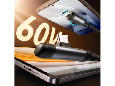 Cable USB-C Joyroom S-A56 EnjoyX Series 90 - USB-C 60 W 1,2 m - negro