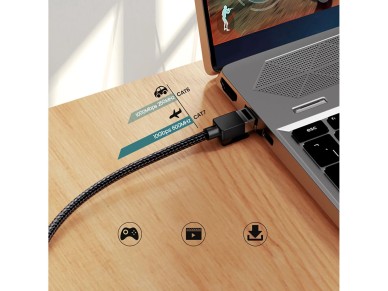 Ugreen NW150 80425 Ethernet RJ45 Cat 7 10Gbps Cable 5m - Black