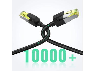 Ugreen NW150 80424 Ethernet RJ45 Cat 7 10Gbps Cable 3m - Black