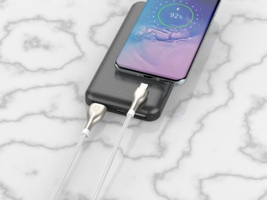 Techancy USB Type-C Metal Data Cable, TB1765, 1 m, 2.4 A, Gray