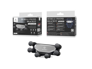 Techancy TI2203 Universal Mobile Phone Holder, Mounting Bracket, Silver