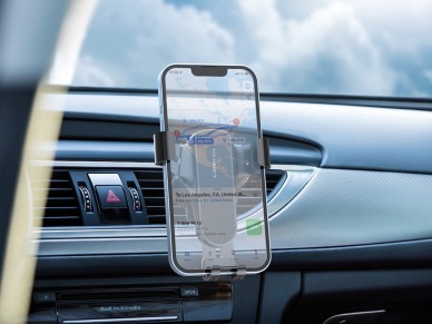 Techancy Car Phone Holder, Gravity Mount on Air Vent, TI2284, Black