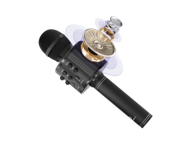 Techancy KZ1561 Wireless Bluetooth Microphone Speaker for KTV Music Black Techancy KZ1561 Wireless Bluetooth Microphone Speaker for KTV Music Black