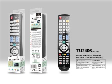 Control remoto inalámbrico Techancy TU2406 para televisores Samsung (no requiere configuración), col Control remoto inalámbrico Techancy TU2406 para televisores Samsung (no requiere configuración), col
