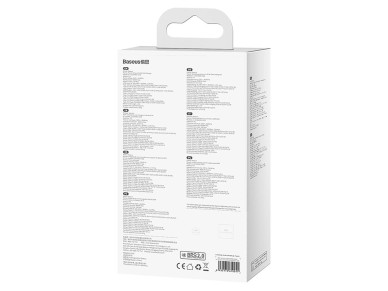 Estacin de carga Baseus GaN3 Pro 65 W UE + 2 USB-C + 2 USB-A con cable Baseus Xiaobai USB-C 100 W d