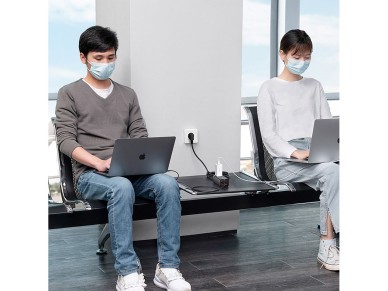 Estacin de carga Baseus GaN3 Pro 65 W UE + 2 USB-C + 2 USB-A con cable Baseus Xiaobai USB-C 100 W d