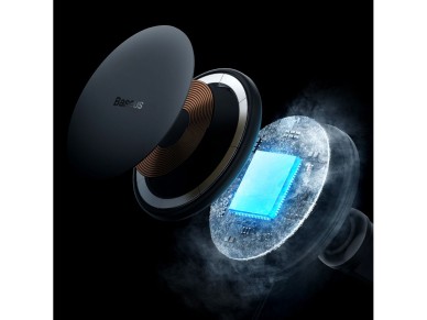 Cargador de coche inductivo MagSafe USB C de 15 W y 25 W Baseus CW01 (negro)