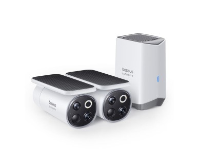 Baseus Security S1 Pro Dual 3K Outdoor Surveillance Kit (2 Cameras) – White