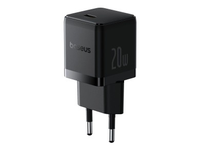 Cargador de pared USB-C Baseus Palm de 20 W (negro)