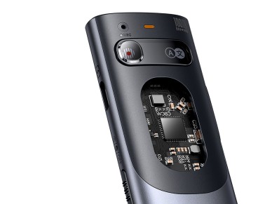 Baseus Orange Dot Laser Pointer with AI and Automatic Translation - Gray (with battery)
