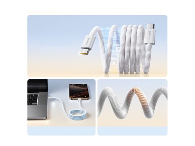 Baseus Dynamic 4 Pro 100W USB-C - Cabo Magntico USB-C 1m - Branco