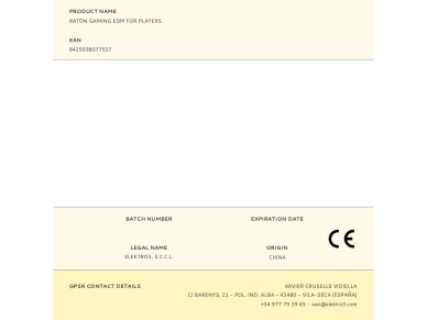 Ratón gaming edm for players Ratón gaming edm for players