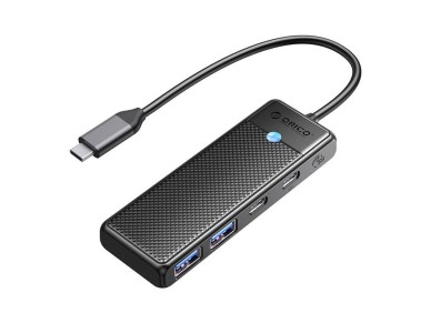 Orico Hub 4 em 1 USB A3.0x2 + Tipo C3.0x1 + PD100Wx1